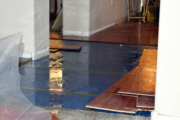 Professional Emergency Water Damage Restoration technician working in West Wareham, MA